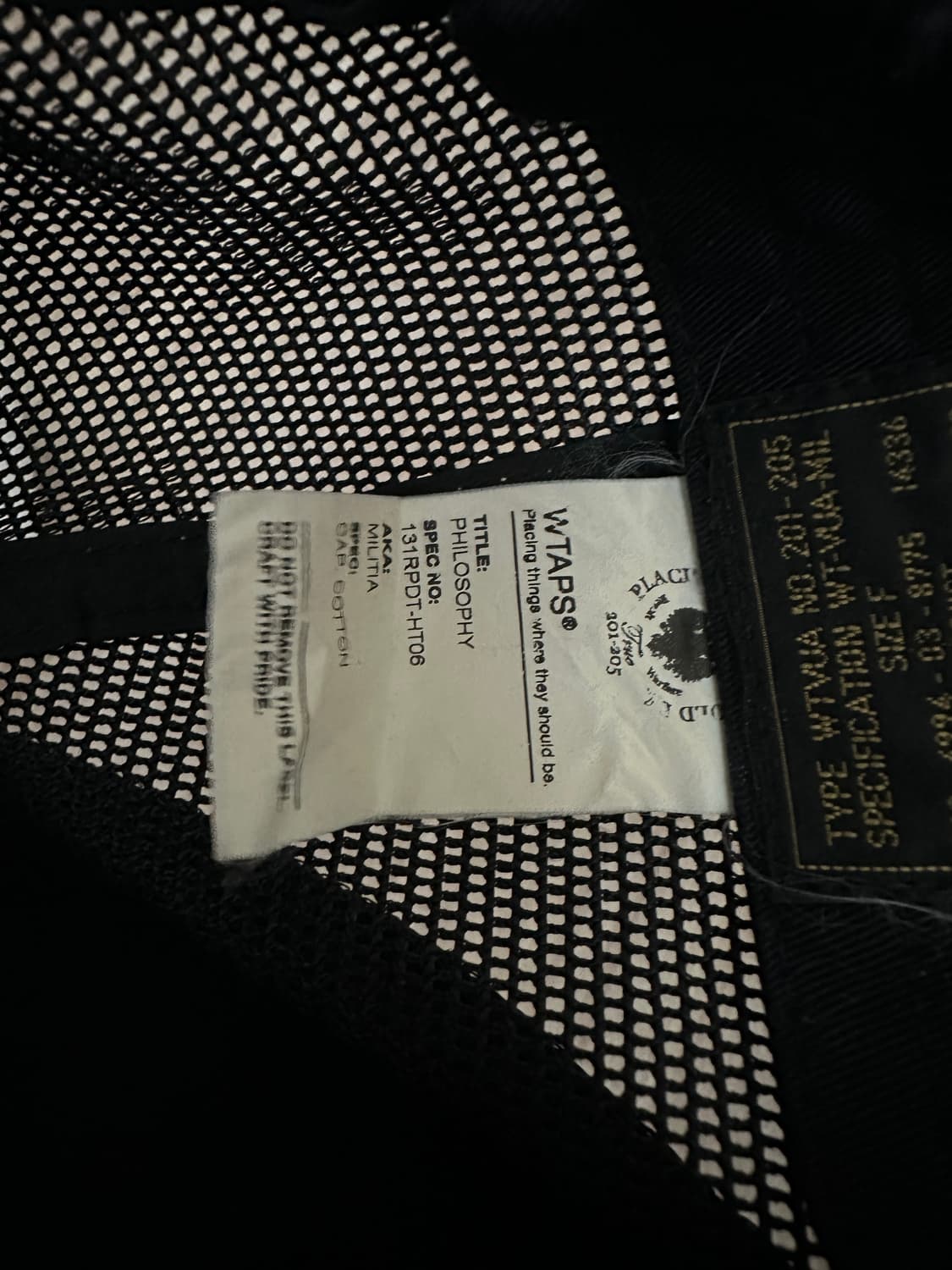 Wtpas 더블탭스 트러커캡  상품이미지3