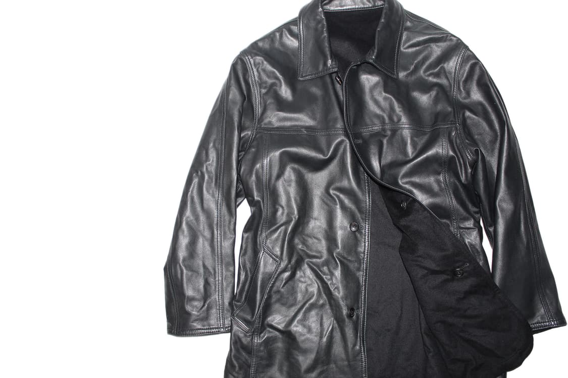 1990s Aquascutum 아쿠아스큐텀 램스킨 레더 카코트 상품이미지3