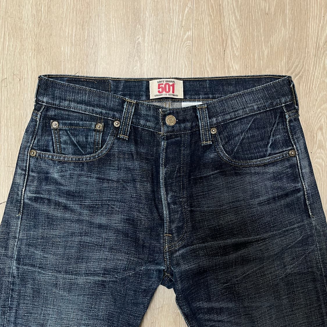 리바이스 501 버튼플라이 스트레이트 데님 청바지 W30 L32 상품이미지6