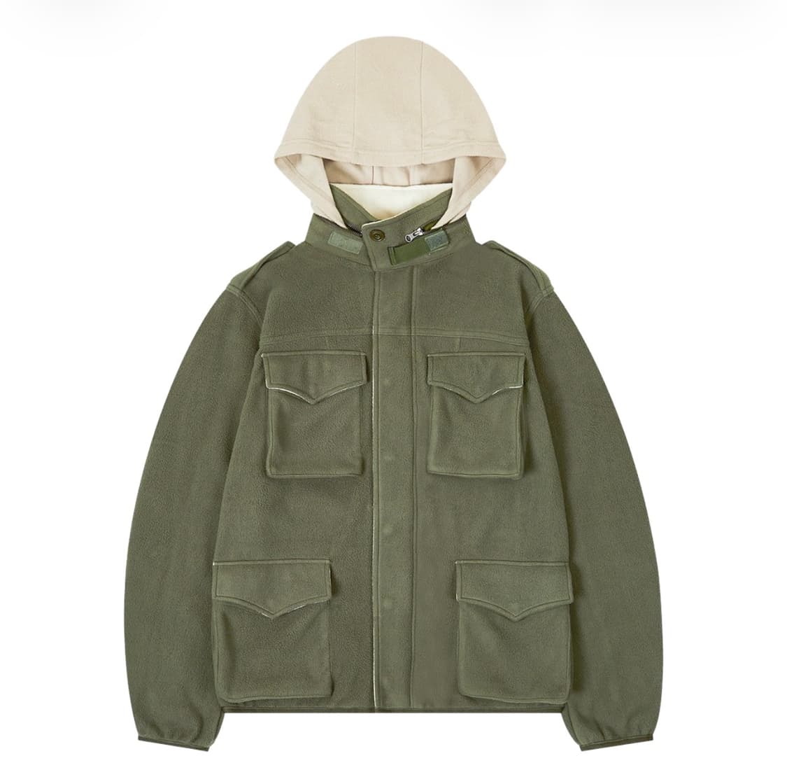 사파리스팟 플리스 밀리터리 후디 자켓 상품이미지3
