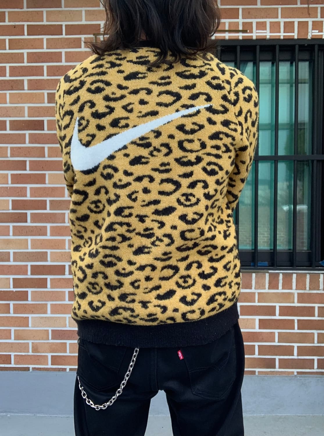 (L) 나이키 레오파드 가디건 상품이미지2