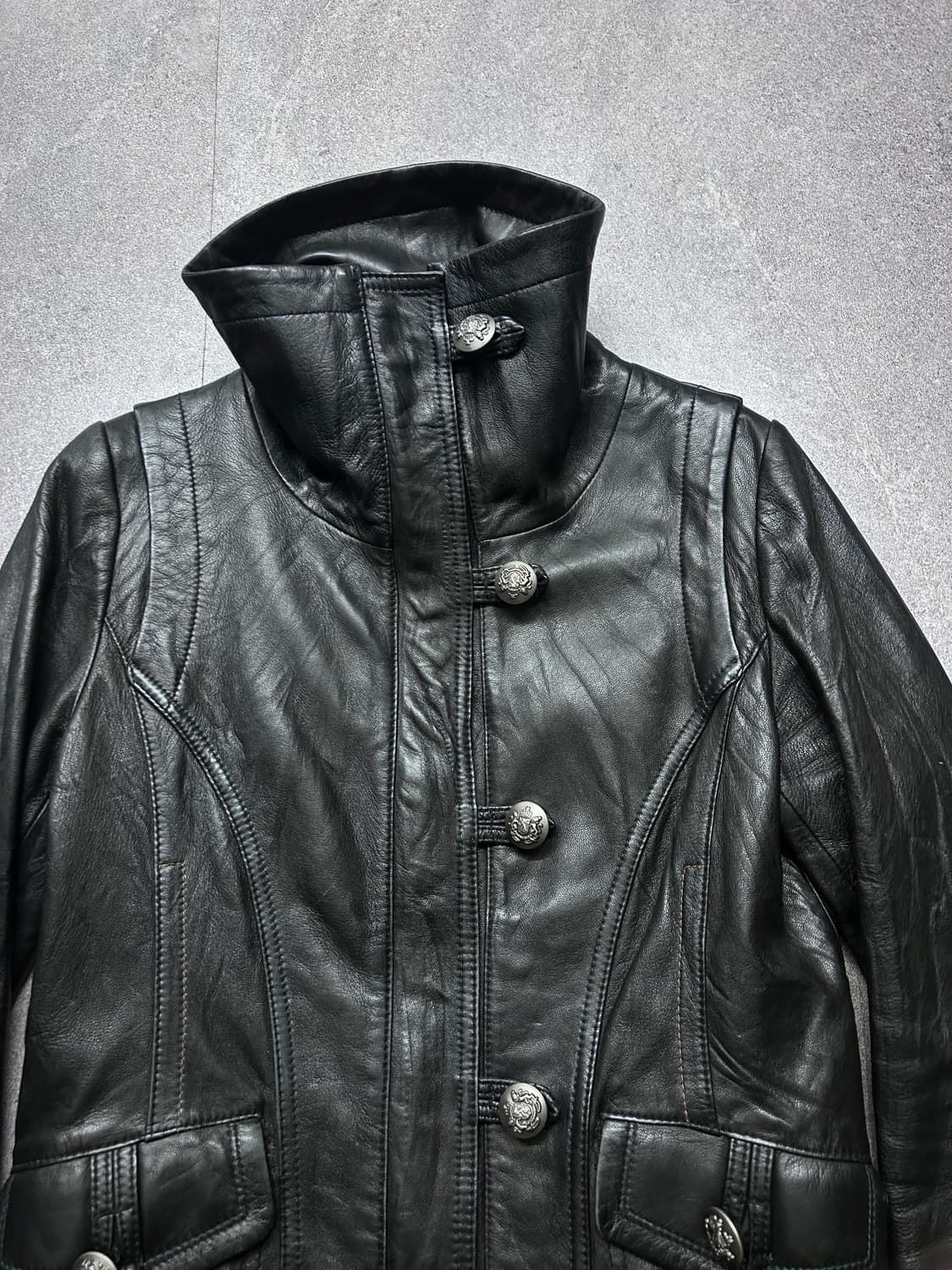 하이넥 나폴레옹 램스킨 자켓 상품이미지2