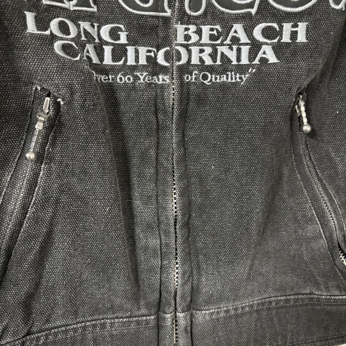 bates leathers 베이츠 흑청 데님 바이커 자켓 L 상품이미지5