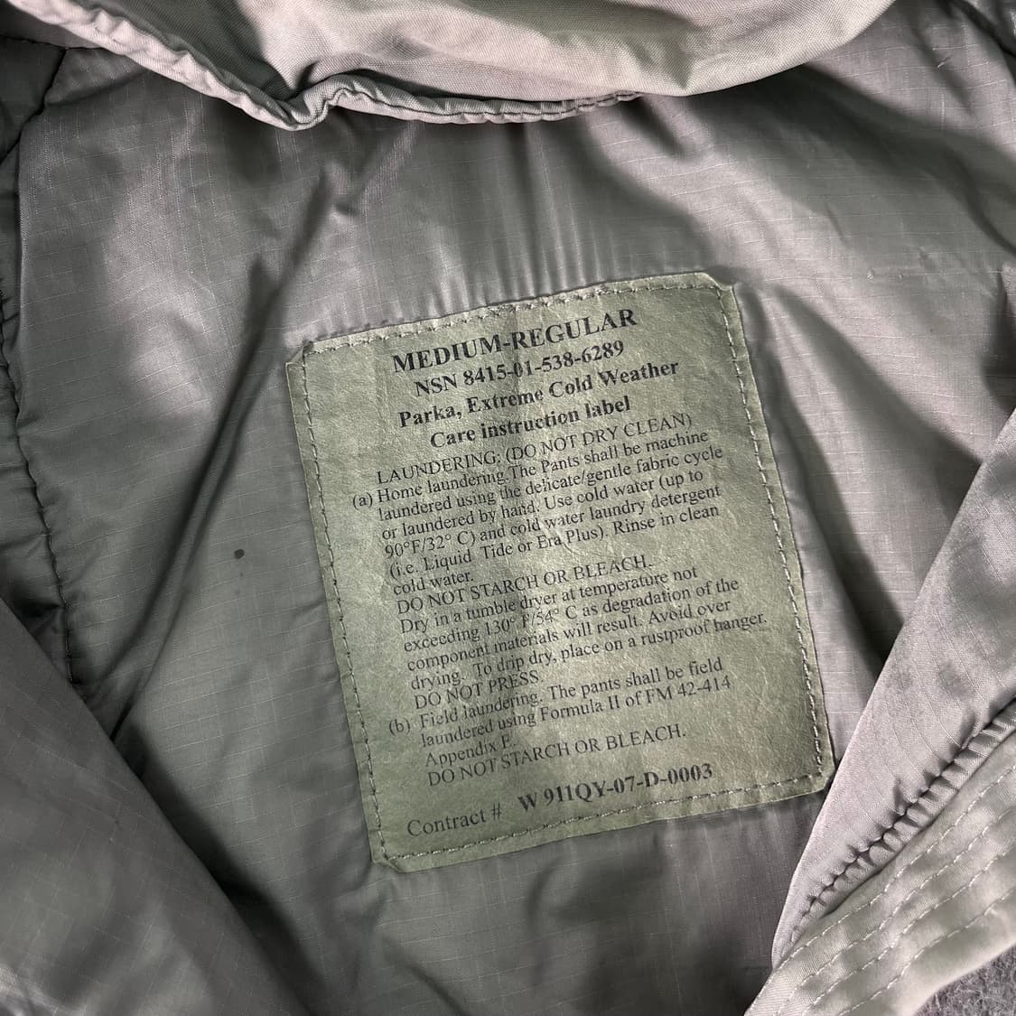 105  (m-l) 00s 미군오리지널 레벌7 프리마로프트 패딩 상품이미지3