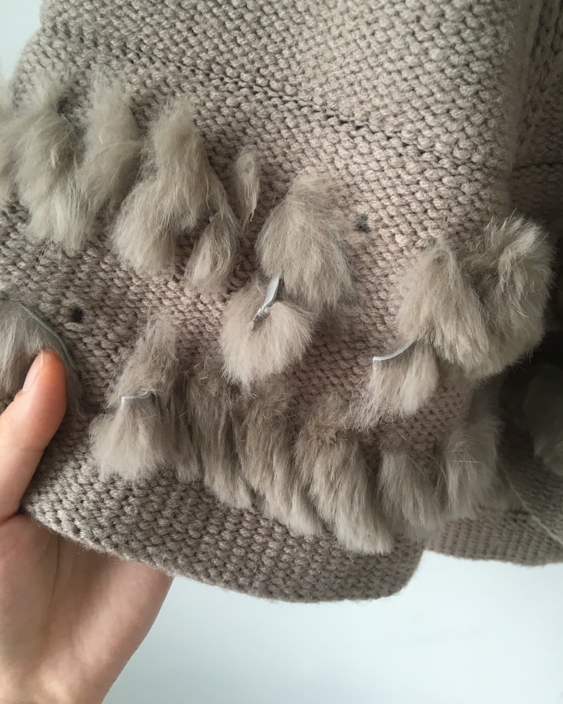 Fur trimming cape 상품이미지4