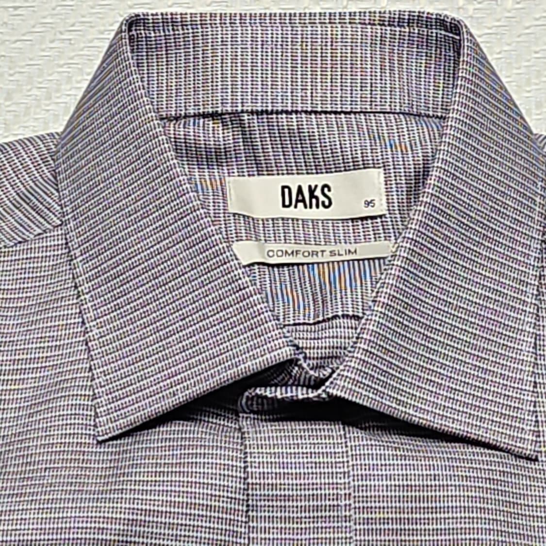 닥스(DAKS) 남성 컴포트 슬림핏 체크 셔츠 95 상품이미지3