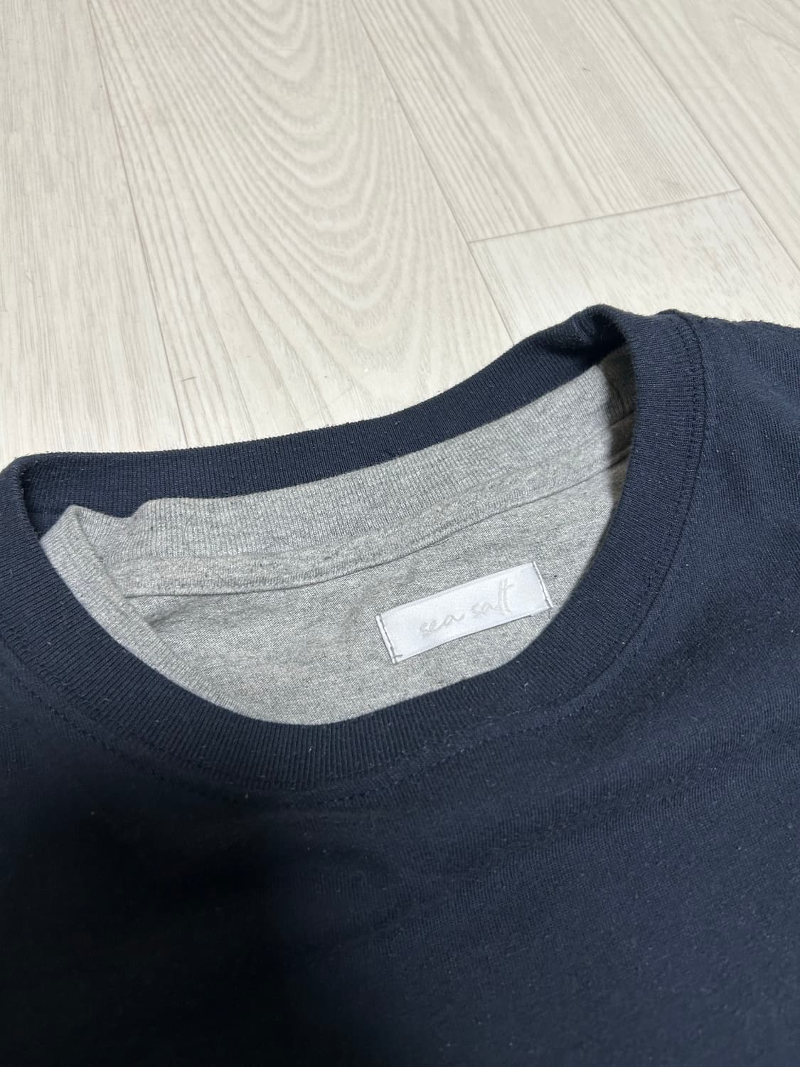 [3] seasalt 씨쏠트 레이어드티셔츠 네이비/그레이 상품이미지4