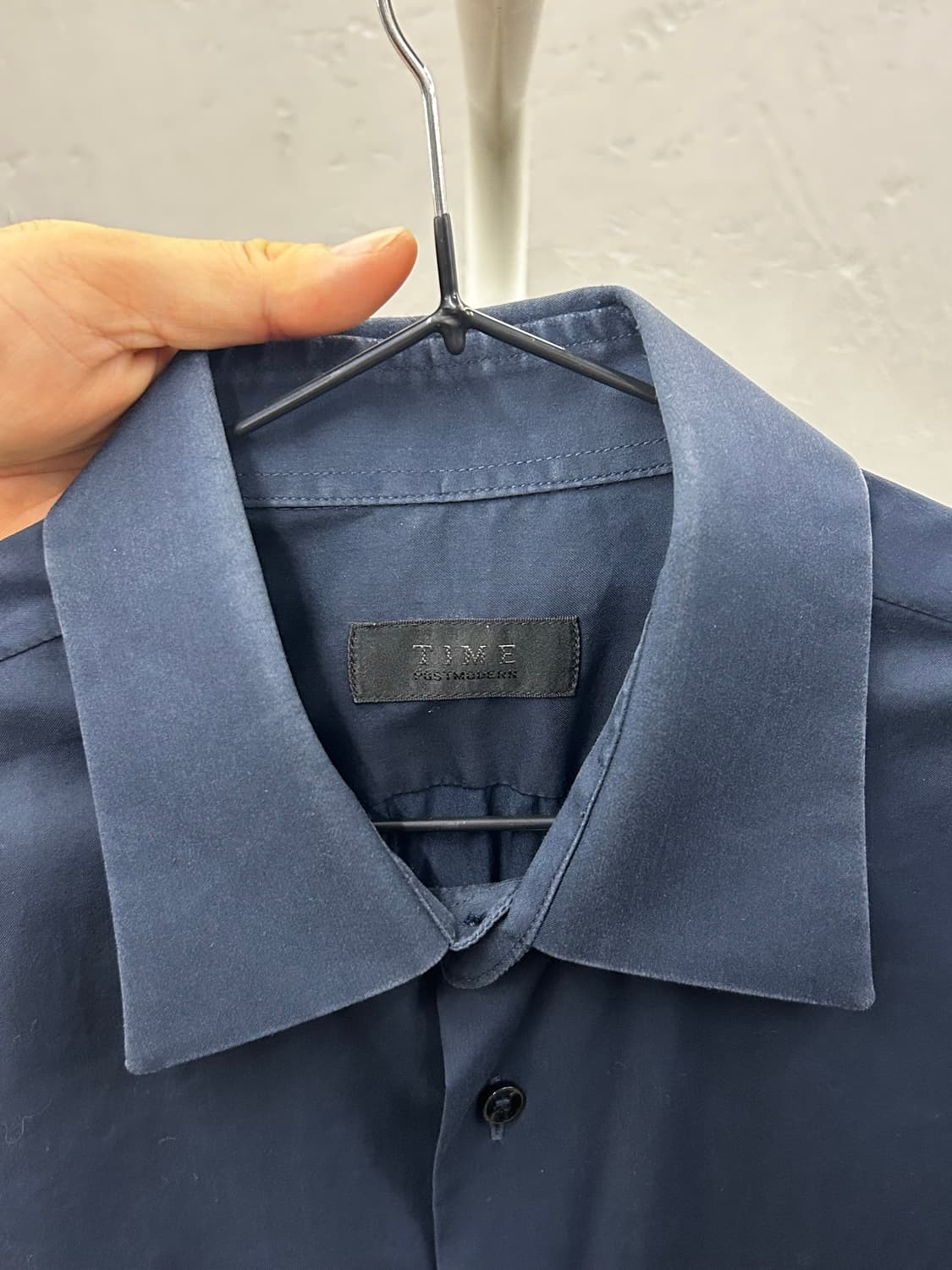 프리미엄 브랜드 타임(TIME) 네이비 셔츠 상품이미지4