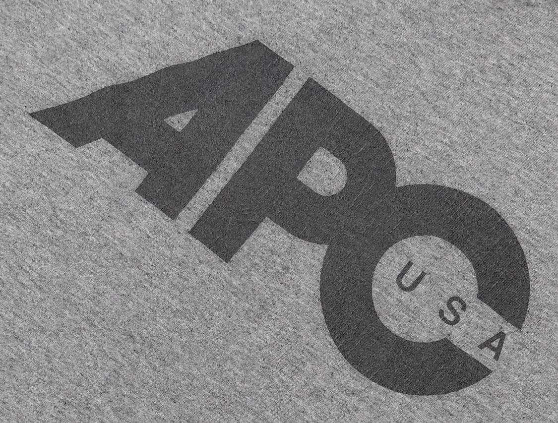 A.P.C. U.S. 로고 반팔 티셔츠 (멜란지 그레이 / S) 상품이미지4