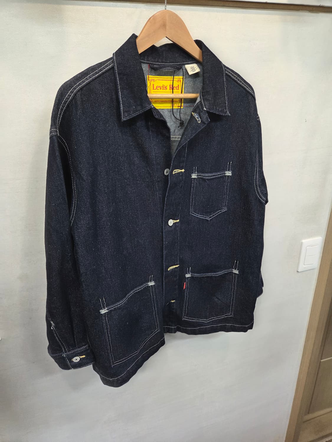 리바이스 레드 데님 초어자켓 m 상품이미지5