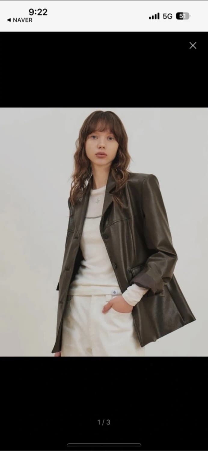 시티브리즈 에코 레더 블레이져 상품이미지2