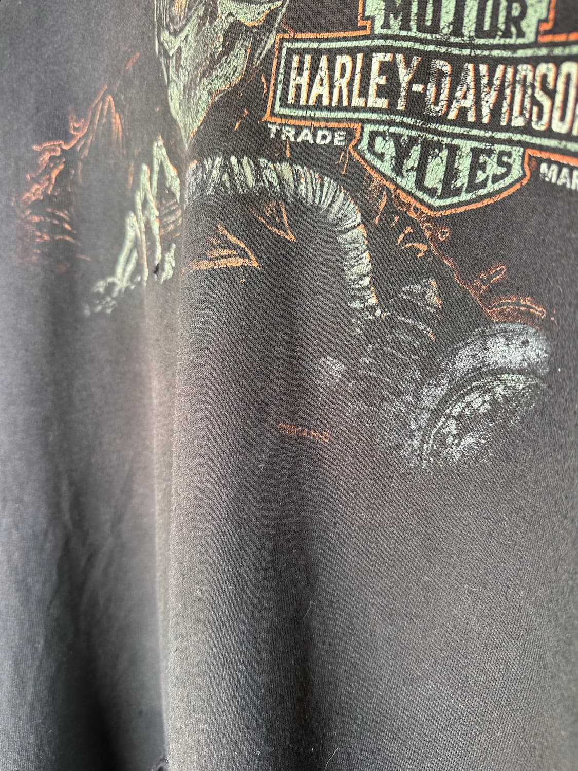 할리데이비슨 페이드 데미지 프린팅 스웻 후드 상품이미지6