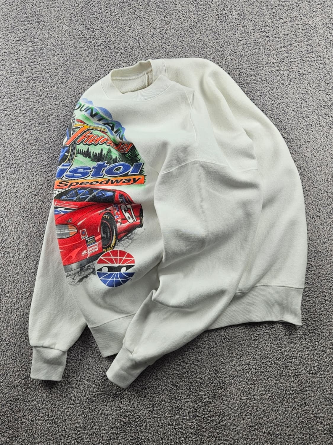 90's 브리스톨 모터 스피드웨이 레이싱 스웻셔츠 (L추정)/ 10938 상품이미지3