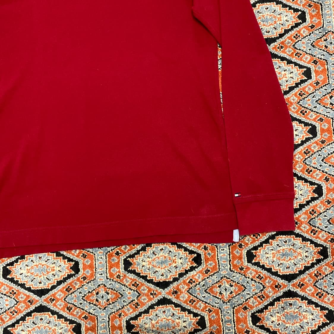 타미힐피거 레드 긴팔 카라티셔츠 남성M 상품이미지3