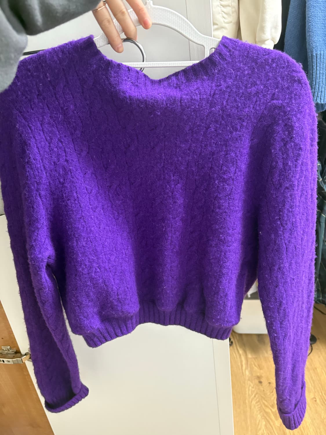 폴로랄프로렌 케이블니트 퍼플 상품이미지4