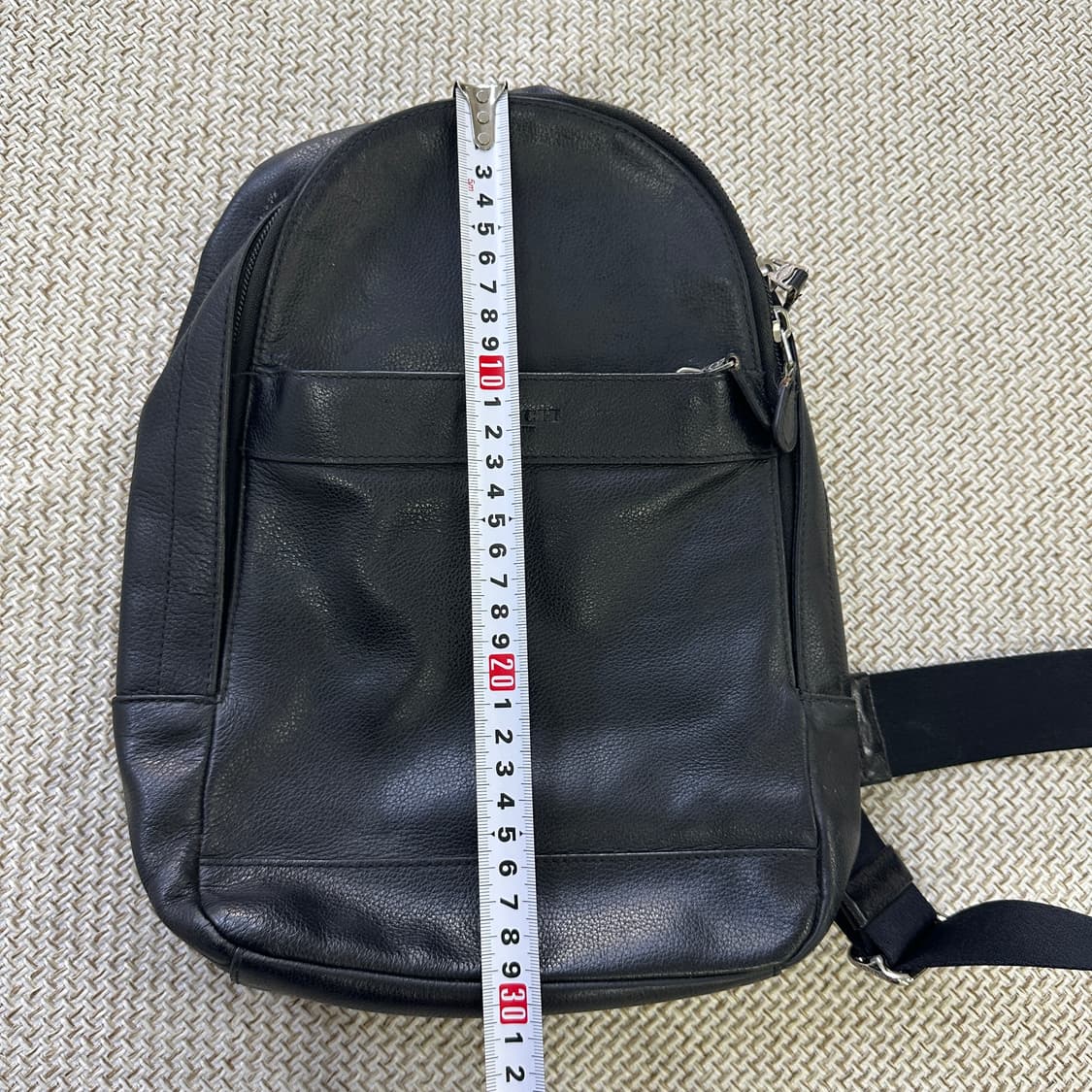 실측확인 코치 블랙 가죽 슬링백 0409D 상품이미지4