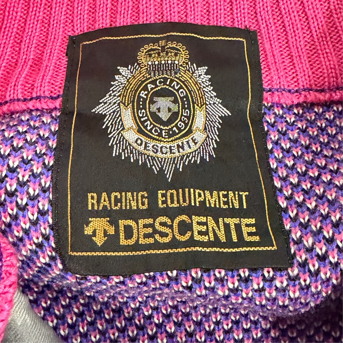 [L] 80s 올드 데상트 니트 하프집업   상품이미지6