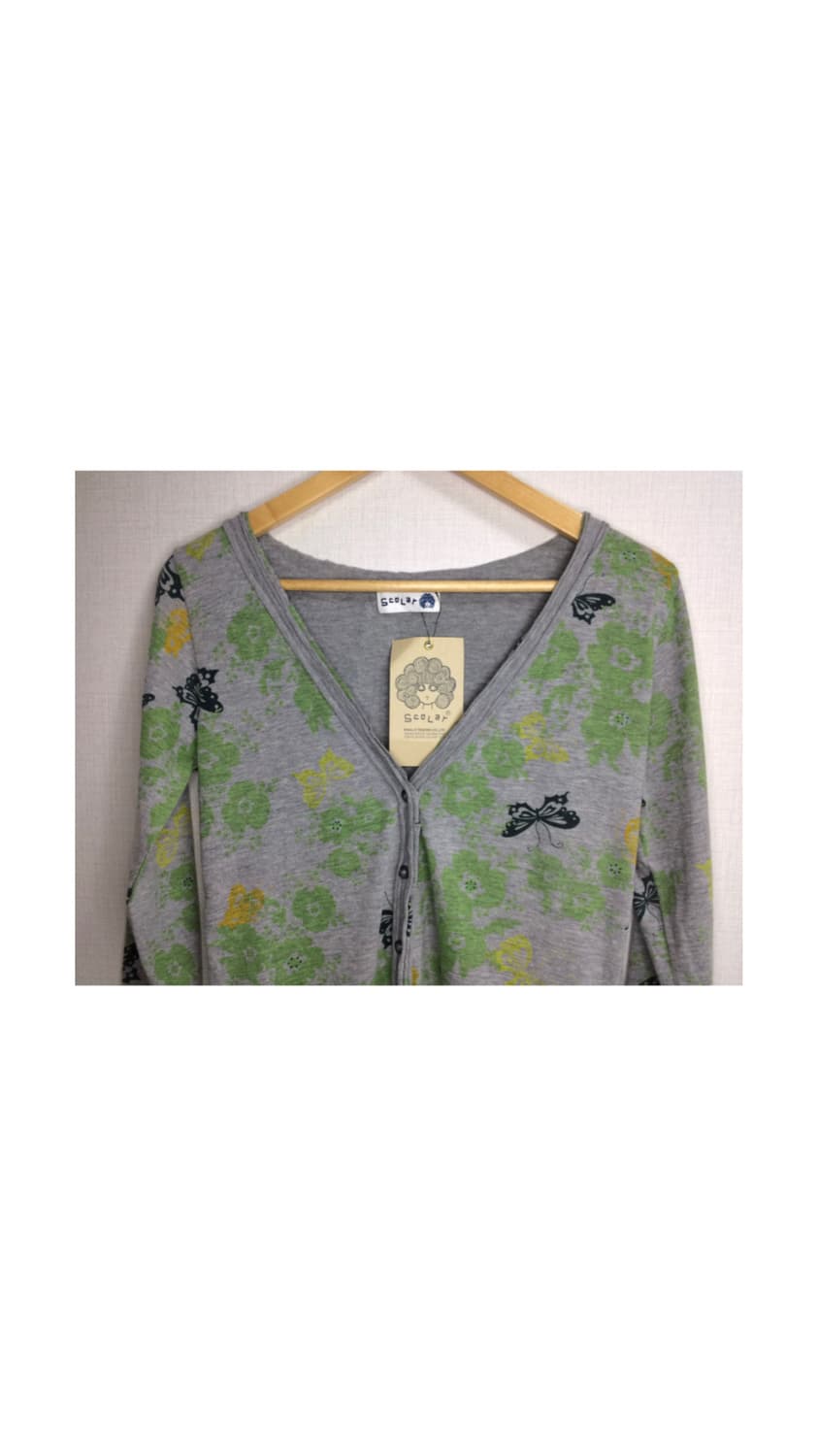 Scolar 스칼라 그레이 플라워 에스닉 가디건 상품이미지2