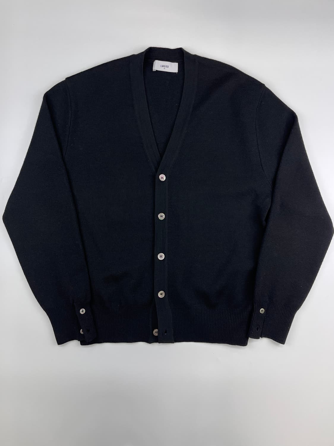 LMOOD 엘무드 오디너리 크롭 가디건 블랙 상품이미지2