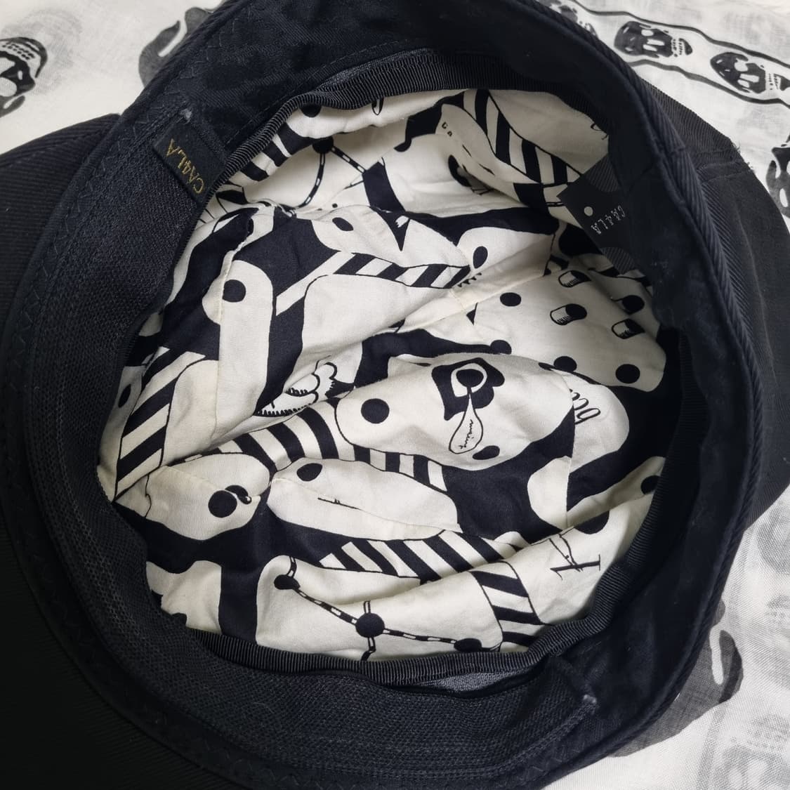 CA4LA 지퍼 캐스킷 뉴스보이캡 블랙 상품이미지4