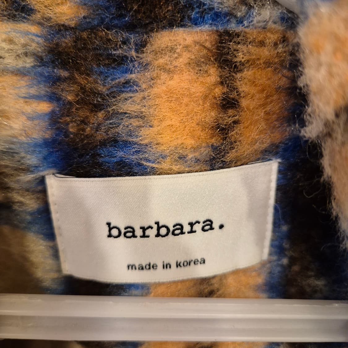 여성-FREE 체크 롱코트 상품이미지3