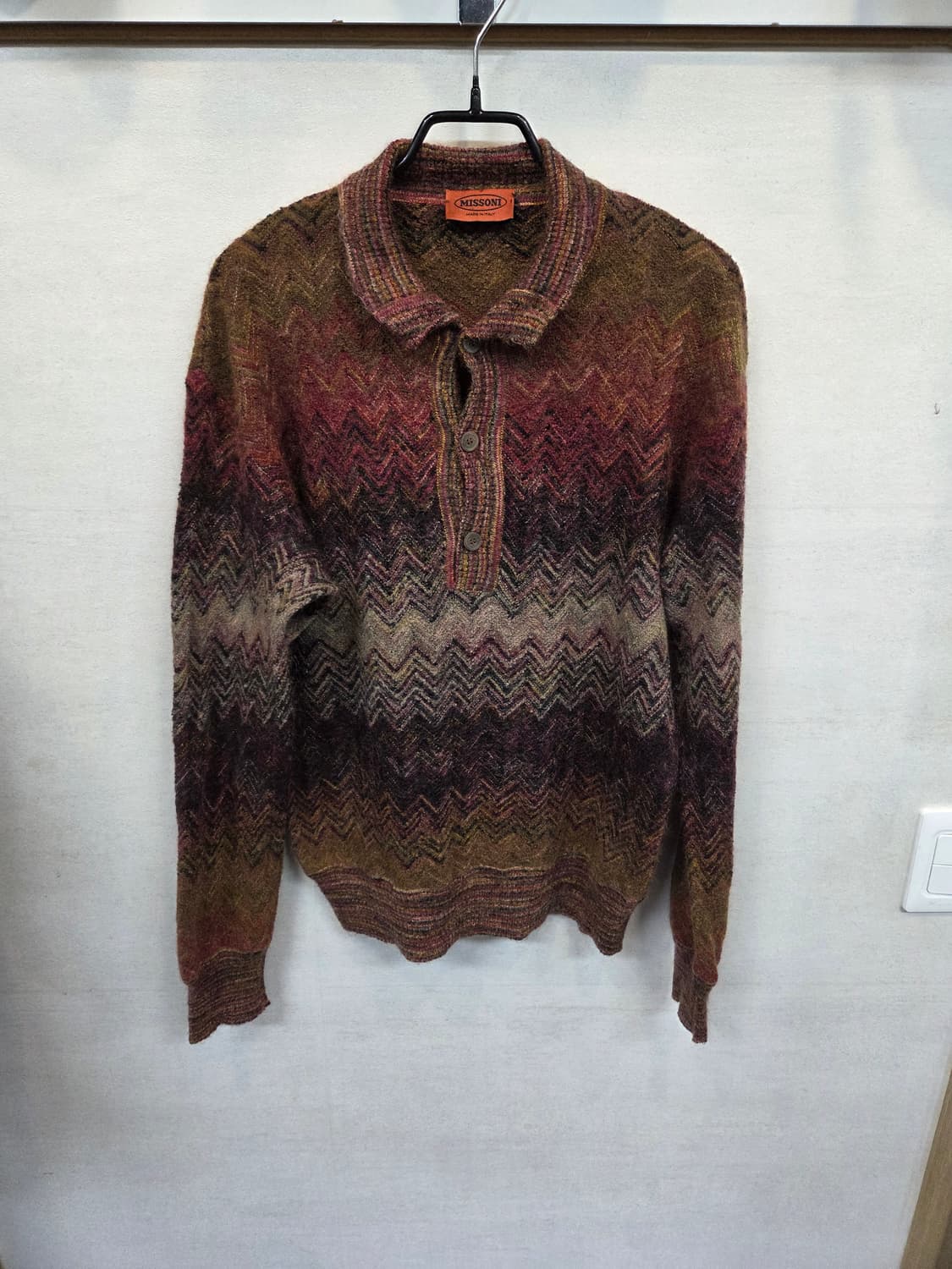 미쏘니 올드스쿨 빈티지 카라 니트 L 상품이미지1