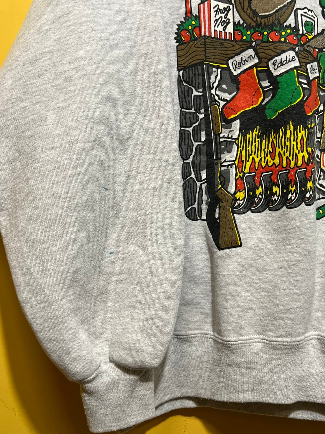 90s [L] USA 빈티지 크리스마스 그래픽 스웻셔츠 상품이미지4