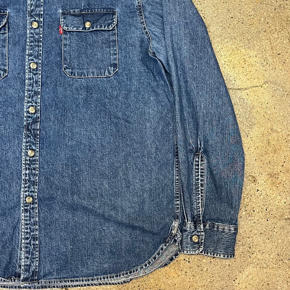미국 빈티지 리바이스 데님 셔츠 남방 상품이미지5