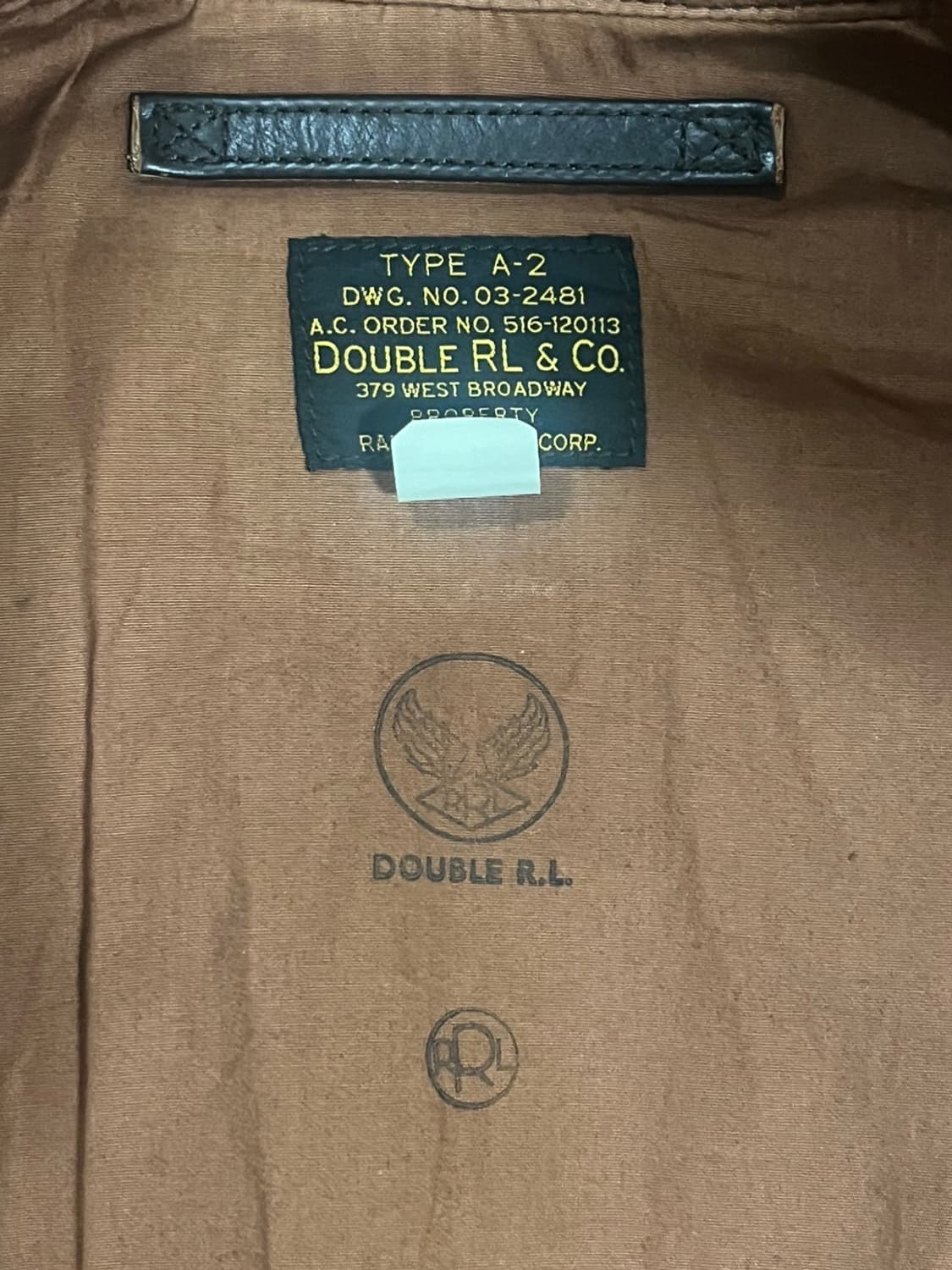 Rrl 레어 a-2 레더 자켓 상품이미지6