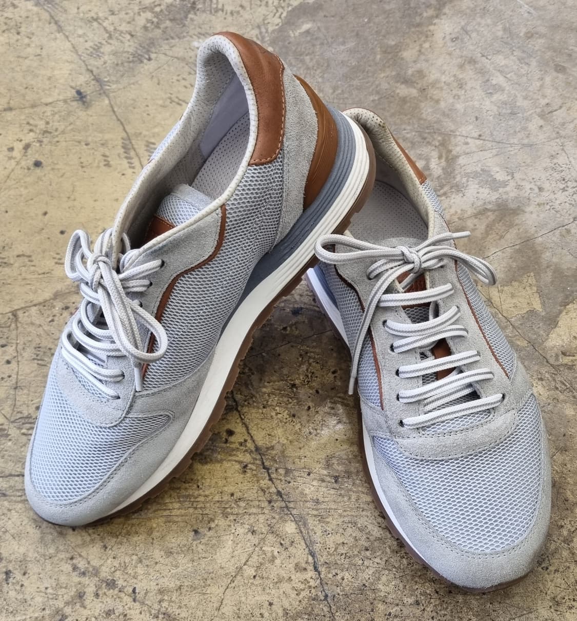 브루넬로 쿠치넬리 마테오(Matteo) 스웨이드 메쉬 스니커즈 상품이미지2