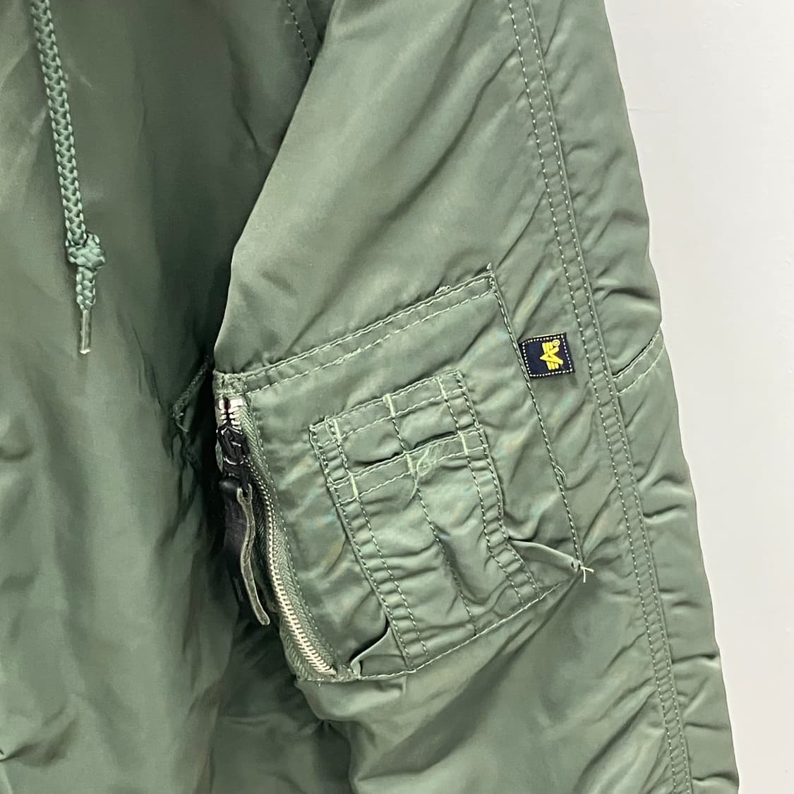 알파인더스트리 카키 N-3B 야상 파카 M 상품이미지6