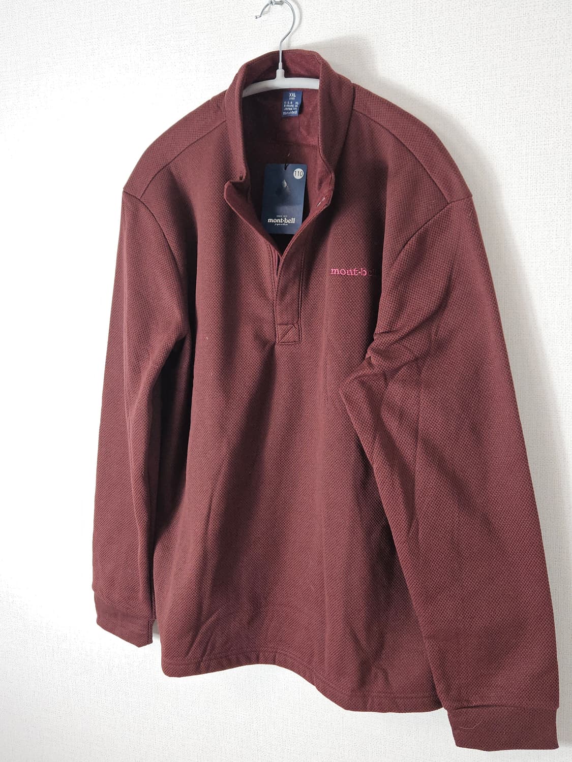 몽벨 하프집업 기능성 플리스 티셔츠 XXL (새상품) 상품이미지2