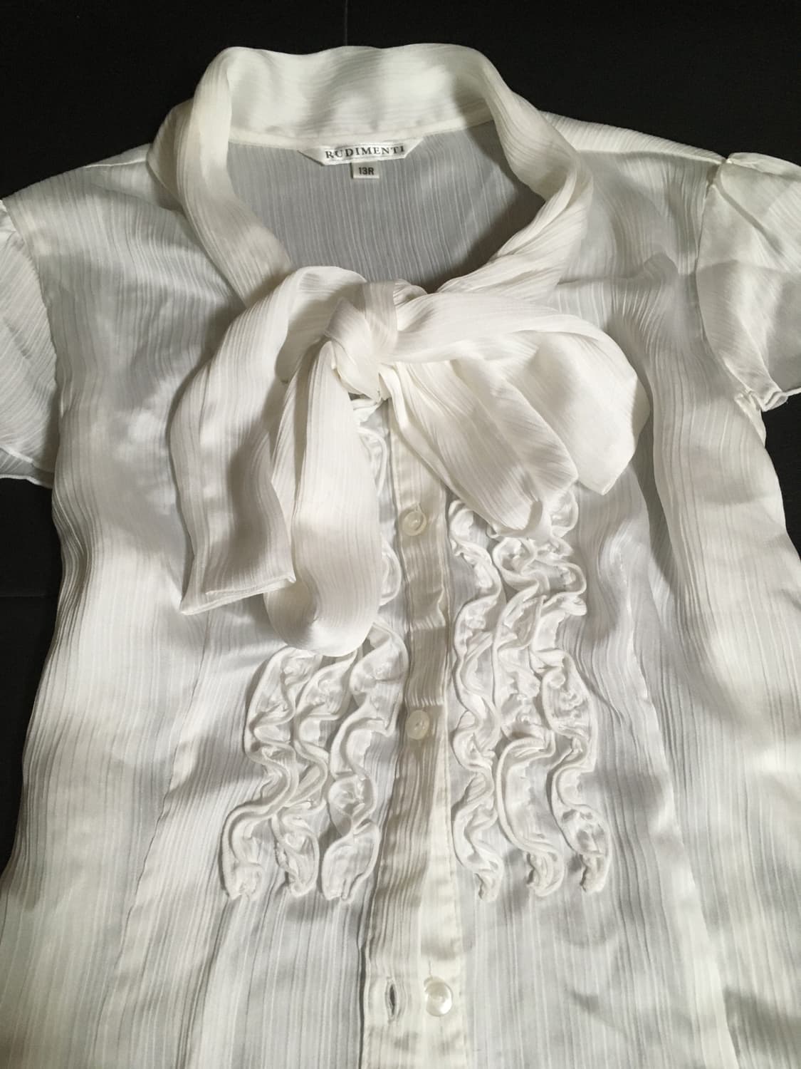 리본 반팔 블라우스 상품이미지4