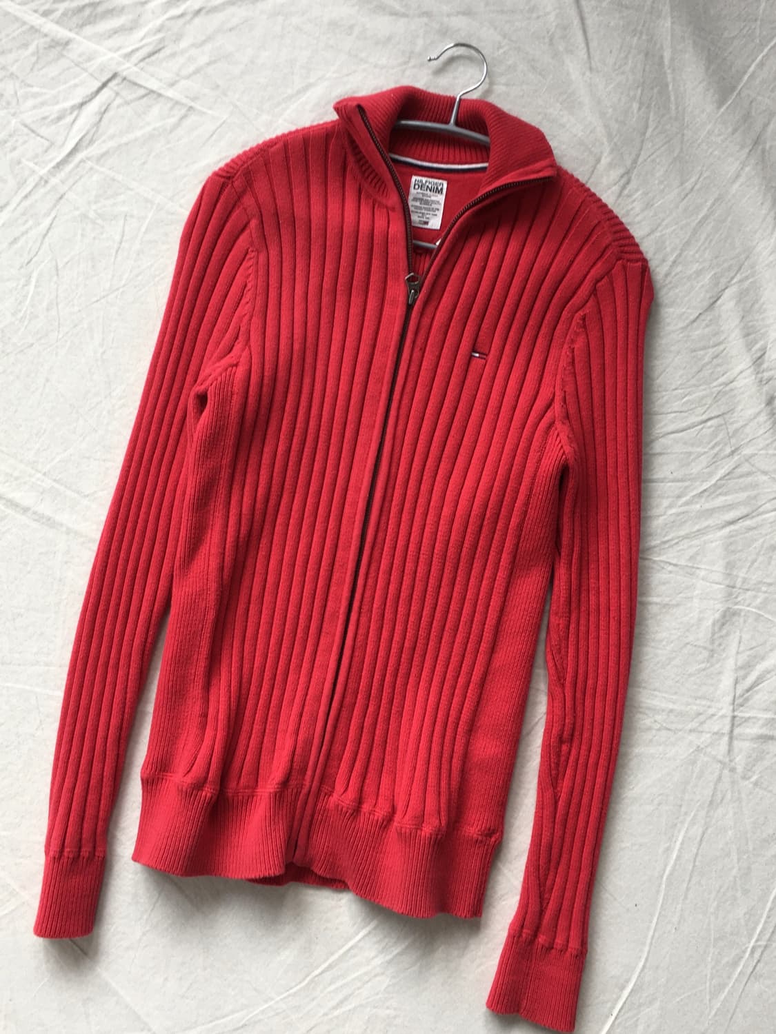 타미힐피거 스몰로고 니트카라집업 상품이미지3