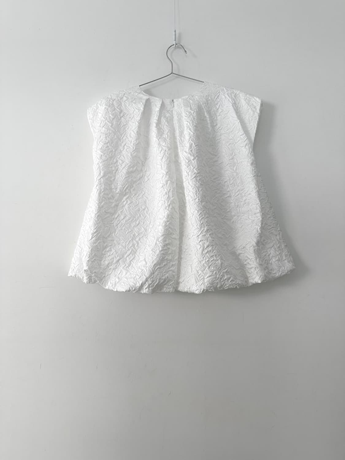 Jacquard pumpkin sleeveless blouse 상품이미지5