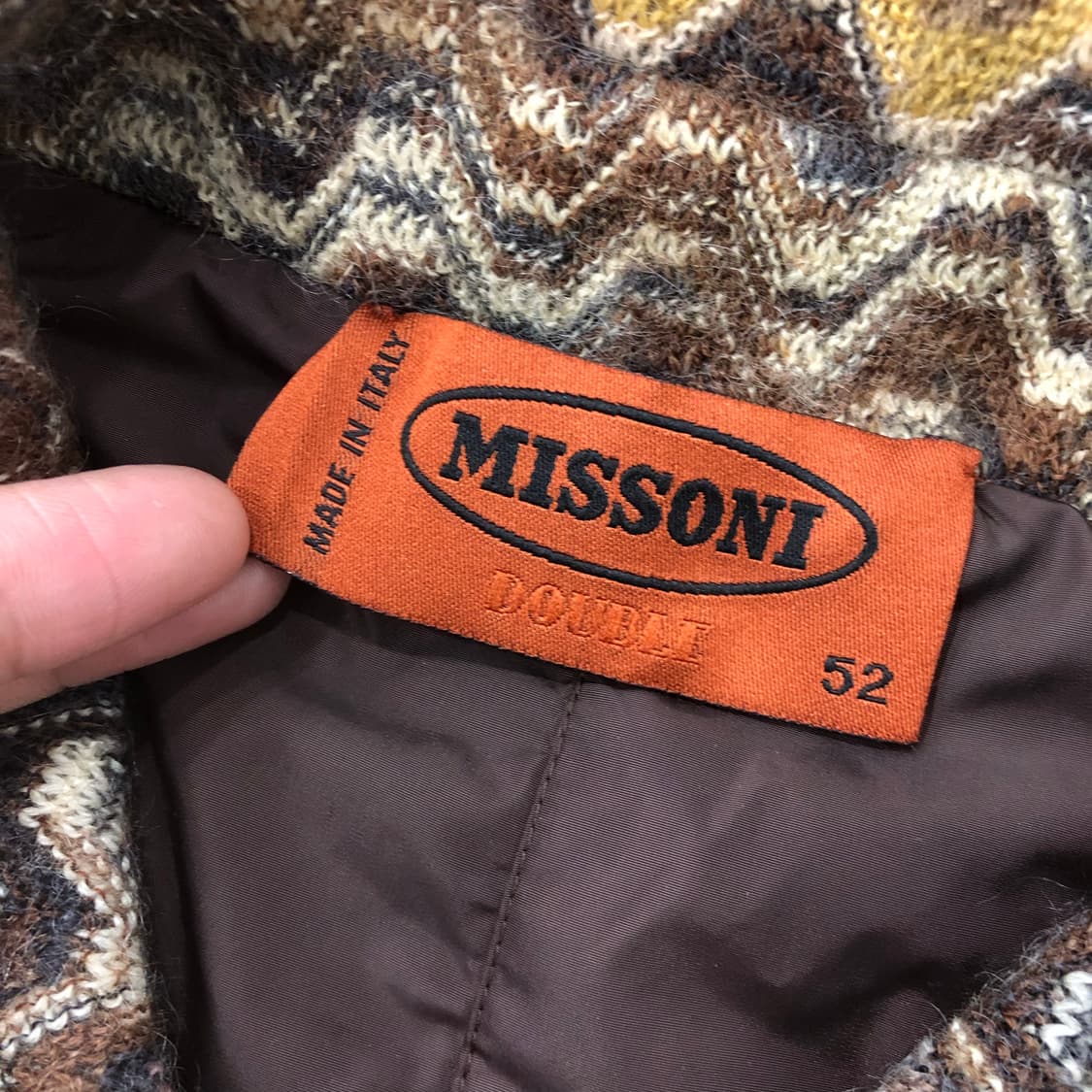 미쏘니 모헤어 멀티컬러 울 패턴 자켓 상품이미지5