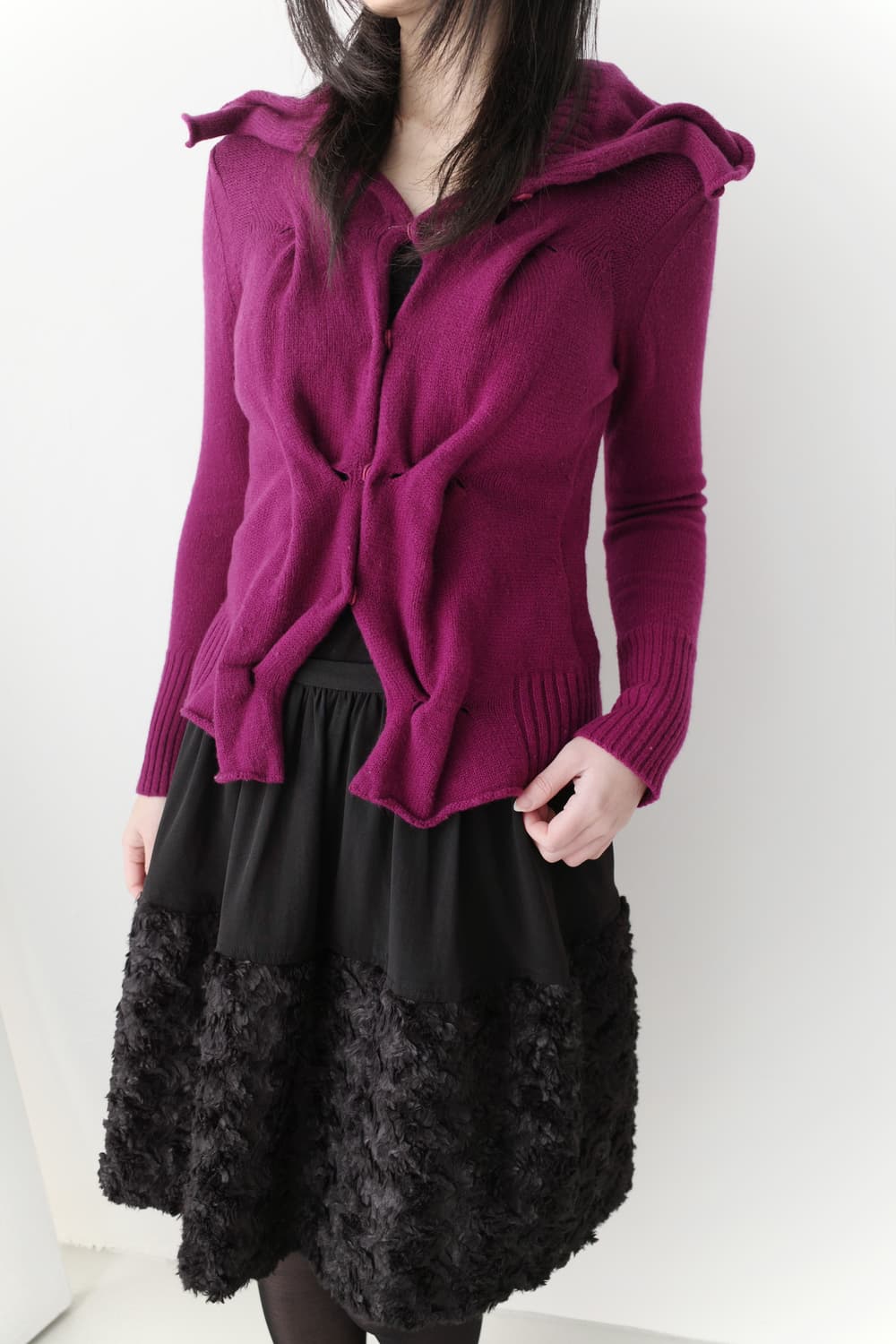 Hiroko bis) twist snap cardigun 상품이미지5