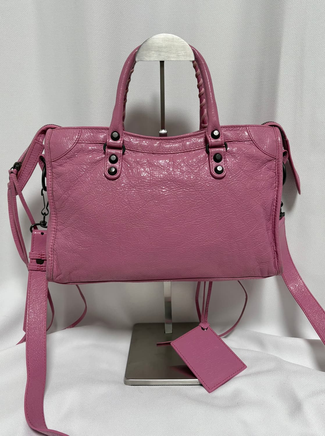 발렌시아가 시티 모터 스몰 핑크 상품이미지3