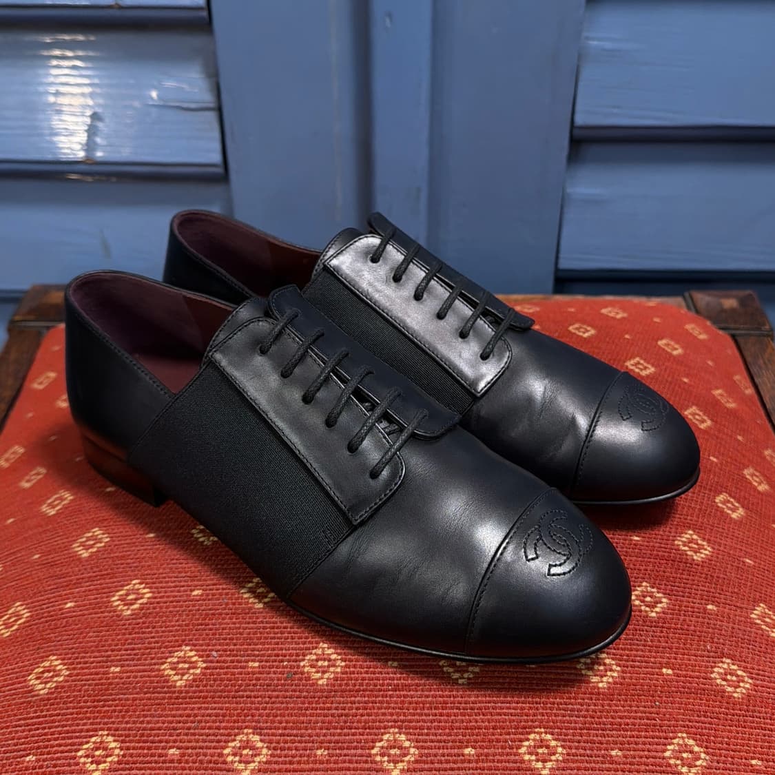 샤넬 유니폼 CC로고 스티치 여성 로퍼 상품이미지3