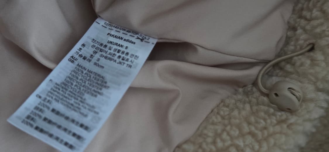 아디다스 후리스 뽀글이 트레포일 퍼 자켓 베이지
오버사이즈 택포 상품이미지7