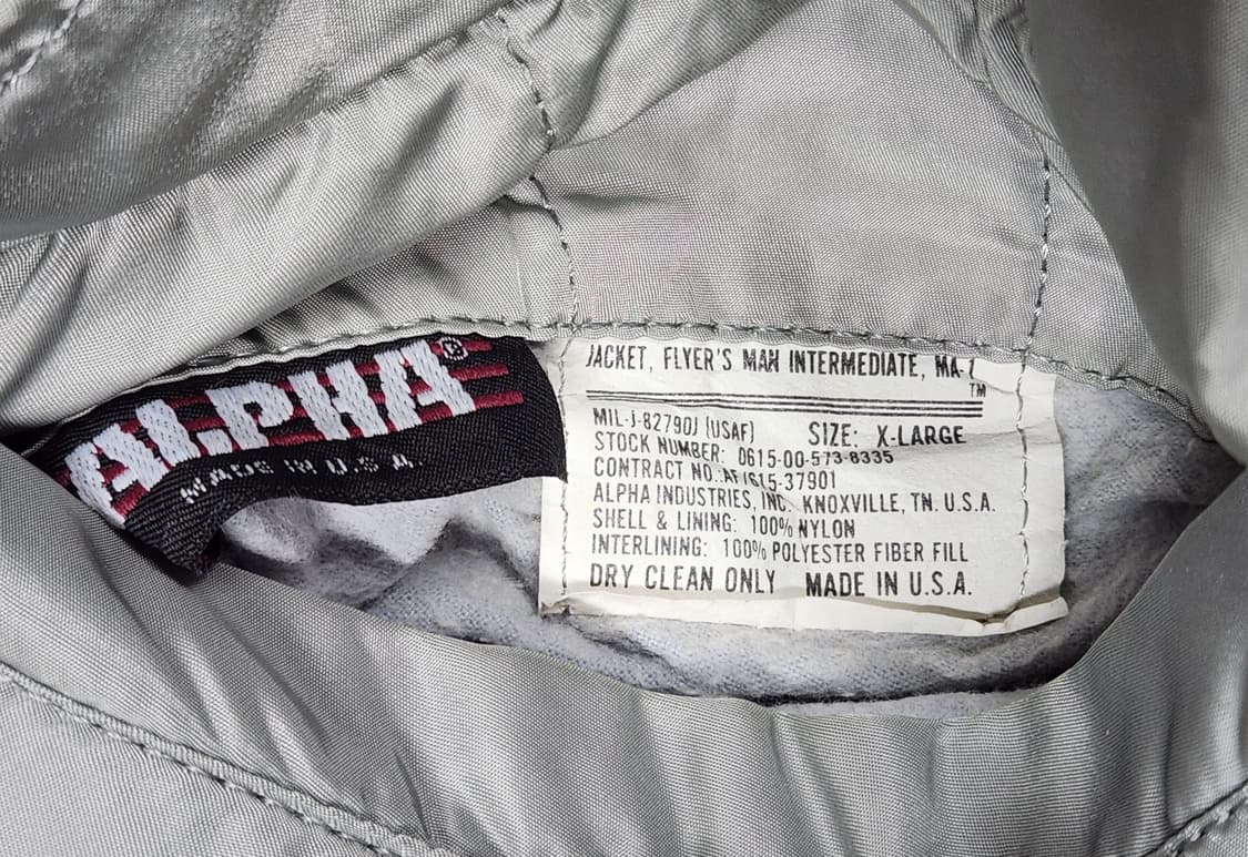 70s Alpha Industry Ma-1 made in usa 상품이미지4