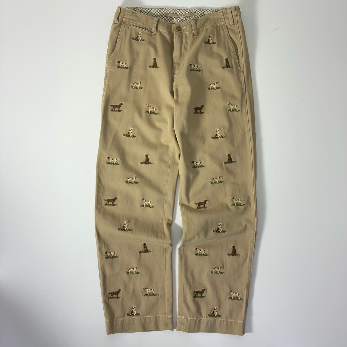 Polo   폴로 랄프로렌 90,s 도그 자수 치노 팬츠 상품이미지1