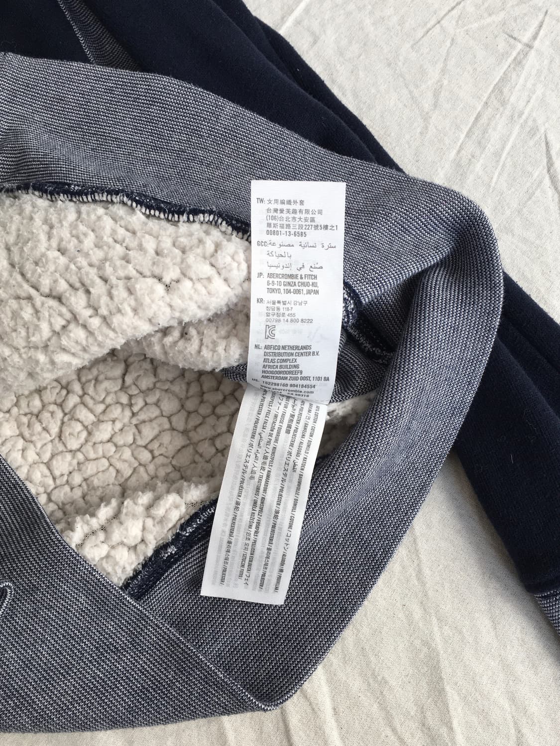 아베크롬비 양털 후드집업 상품이미지6