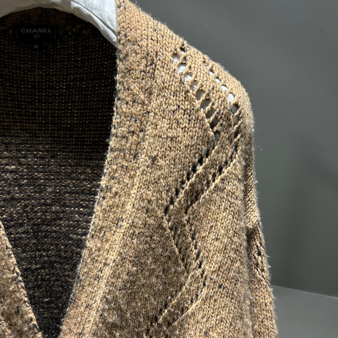 샤넬 런웨이 캐시미어 크로셰 가디건 상품이미지6