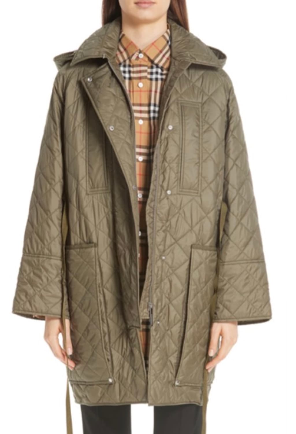 버버리 콜레레인 퀼팅 패딩 상품이미지3