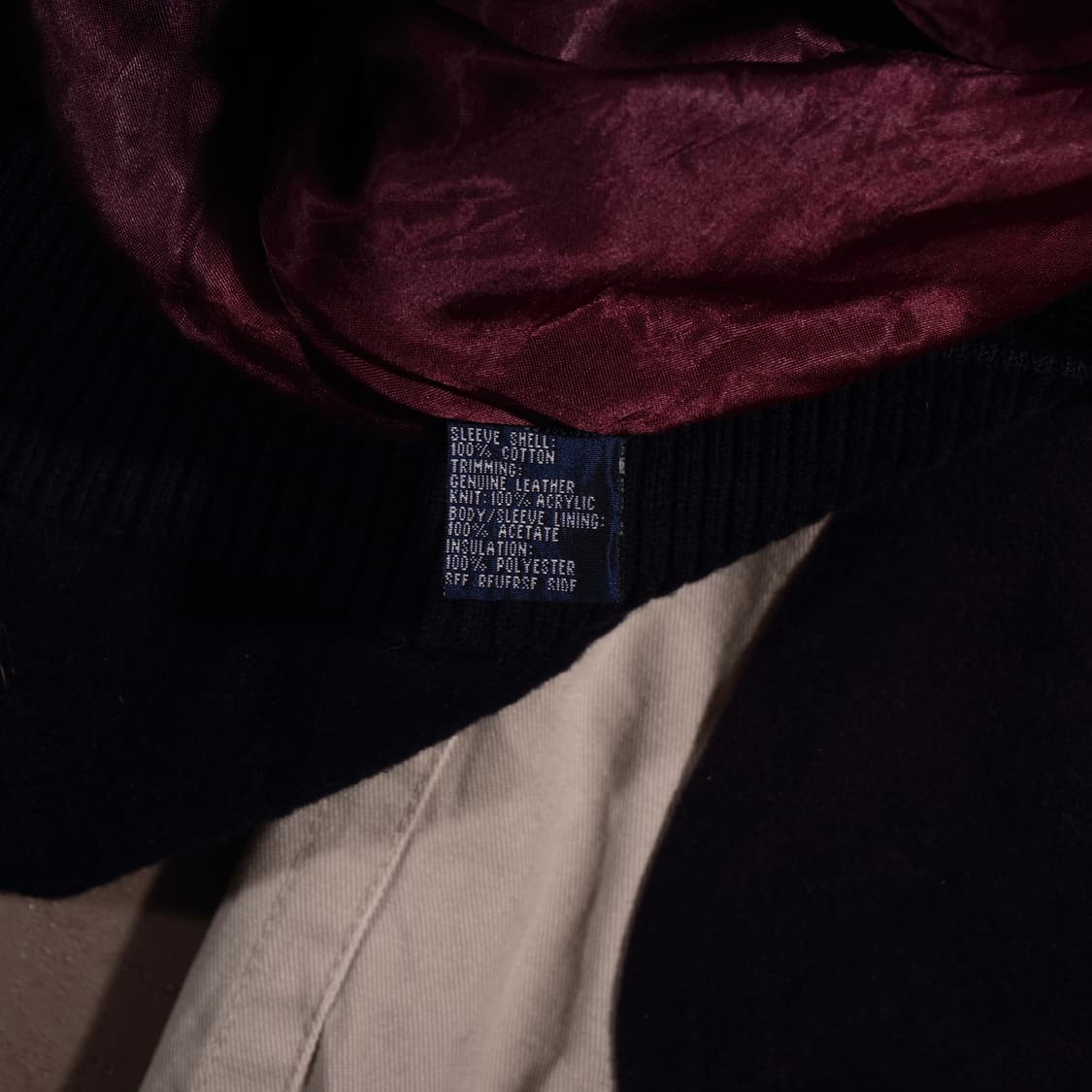 90s 챔피온 울 레더 바시티 자켓 C510 상품이미지5