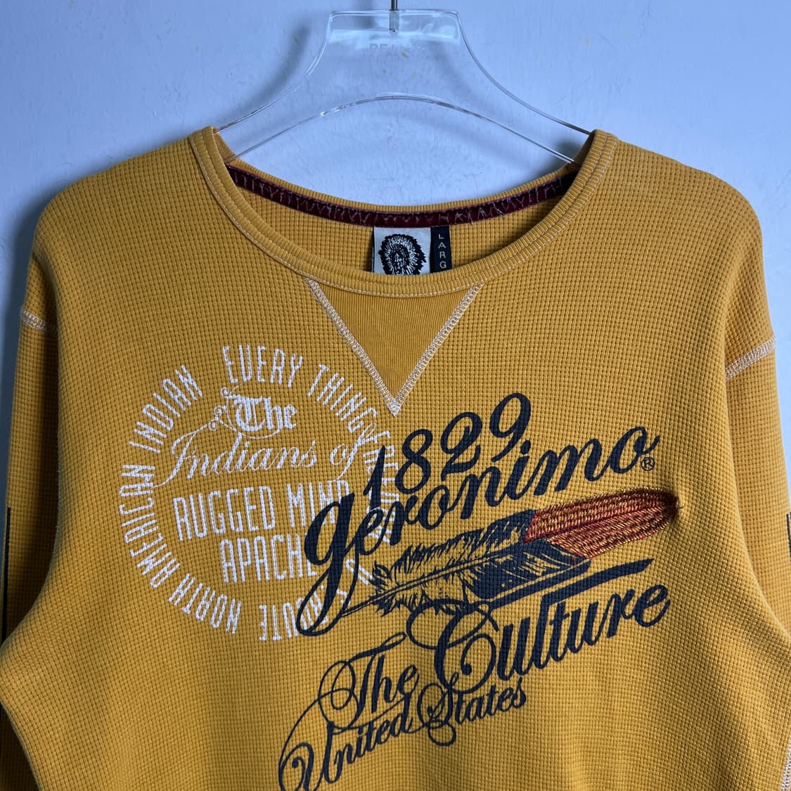 geronimo 인디언 그래픽 와플 맨투맨 L 상품이미지4