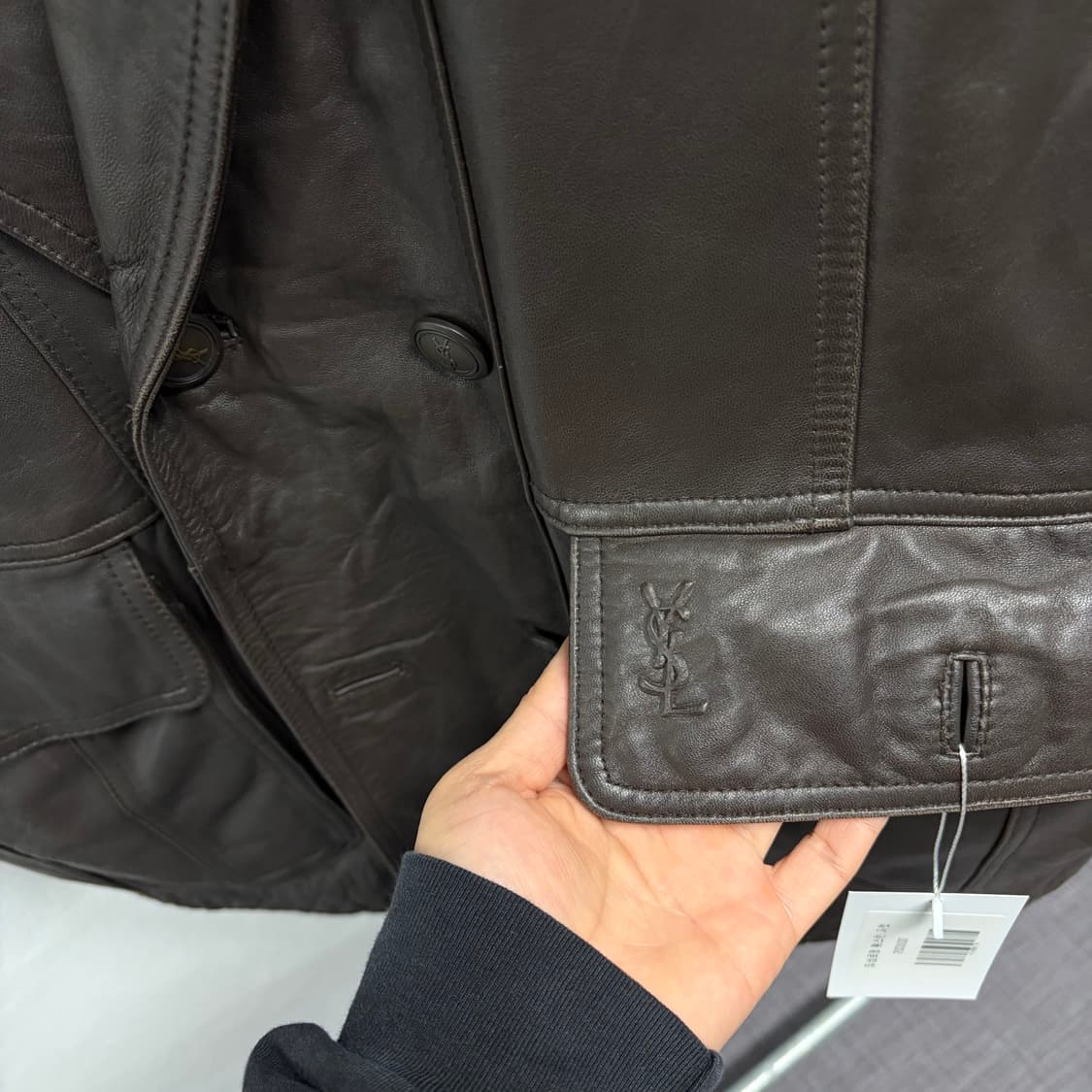 입생로랑 램스킨 자켓 상품이미지3