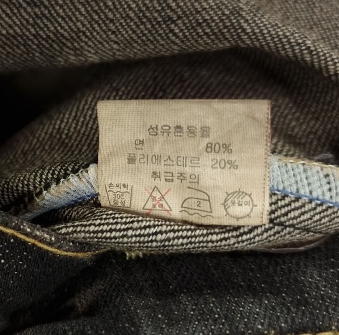 [빈티지] 요크 패널 패치 워시드 데님 자켓 M19058 상품이미지8