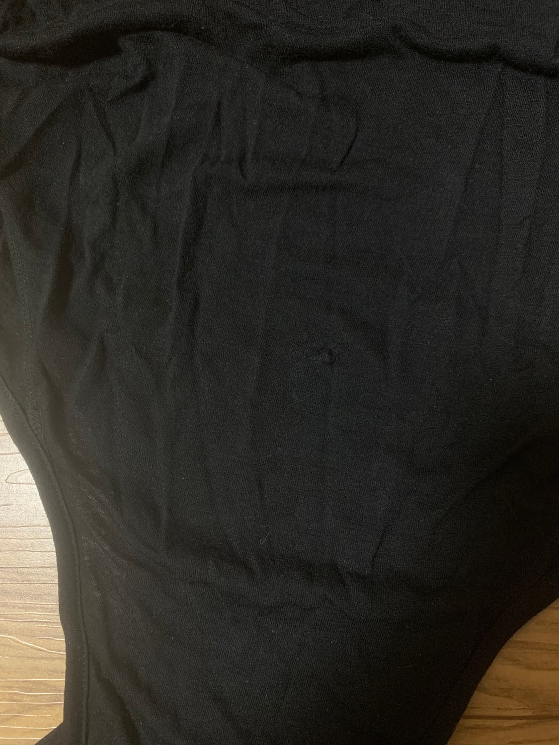 OJOS 오호스 curved cut layered tee 블랙 상품이미지2